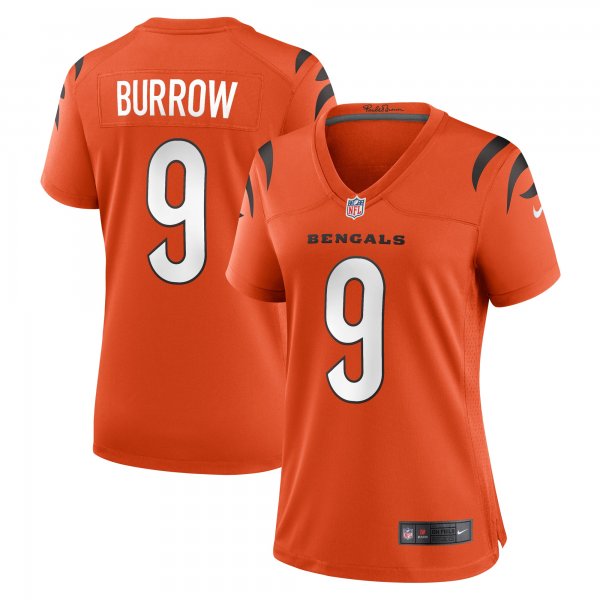 Women's Cincinnati Bengals Joe Burrow Nike Orange Game Jersey