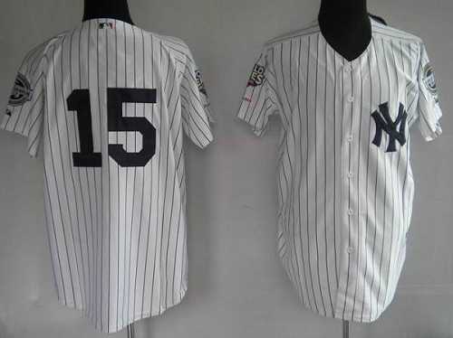 New York Yankees #15 Thurman Munson Stitched White MLB Jersey