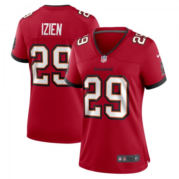 Women's Tampa Bay Buccaneers Christian Izien Nike  Red  Game Jersey