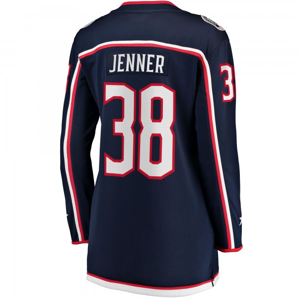 Women's Columbus Blue Jackets Boone Jenner Navy Home Breakaway Player Jersey