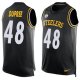 Nike Pittsburgh Steelers #48 Bud Dupree Black Team Color Men's Stitched NFL Limited Tank Top Jersey