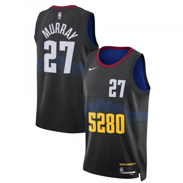 Men's Unisex Denver Nuggets #27 Jamal Murray Nike Black 2023/24 Swingman City Edition Jersey