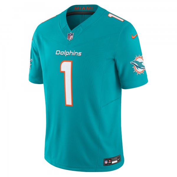 Men's Miami Dolphins Tua Tagovailoa Nike Aqua Vapor F.U.S.E. Limited Jersey