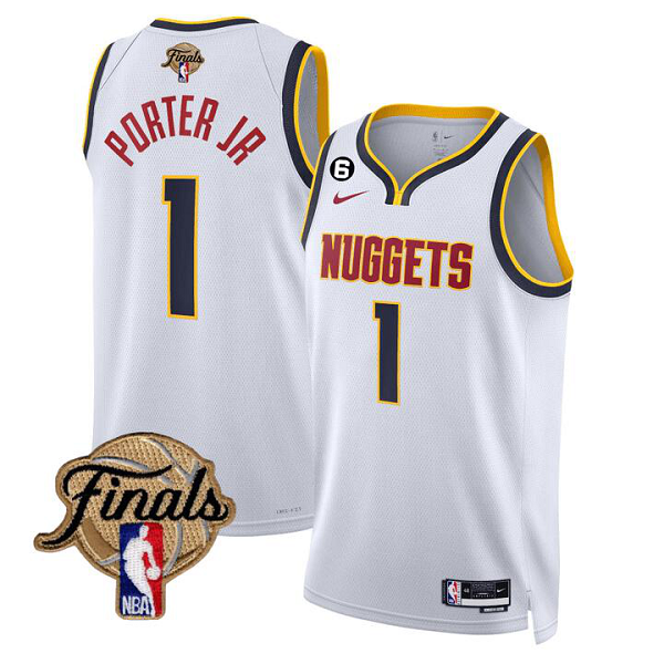 Men's Denver Nuggets Porter Jr #1 Finals Patch ASSOCIATION Jersey