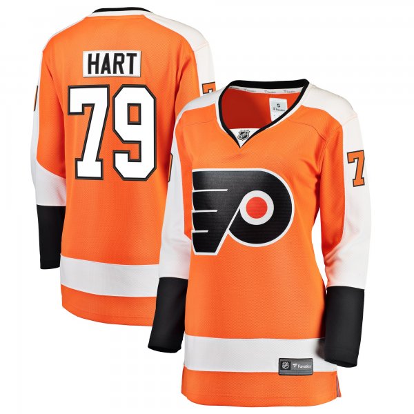 Carter Hart Philadelphia Flyers Fanatics Women's Home Premier Breakaway Player Jersey - Orange