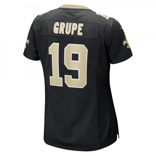 Women's New Orleans Saints Blake Grupe Nike  Black Team Game Jersey