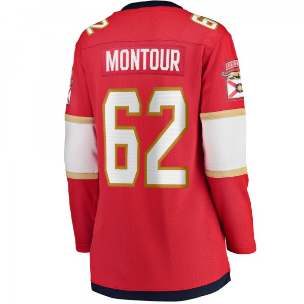 Women's Florida Panthers Brandon Montour Fanatics Red Home Breakaway Player Jersey