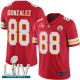 Kansas City Chiefs #88 Tony Gonzalez Red Team Color Super Bowl LIV Bound Men's Stitched NFL Vapor Untouchable Limited Jersey