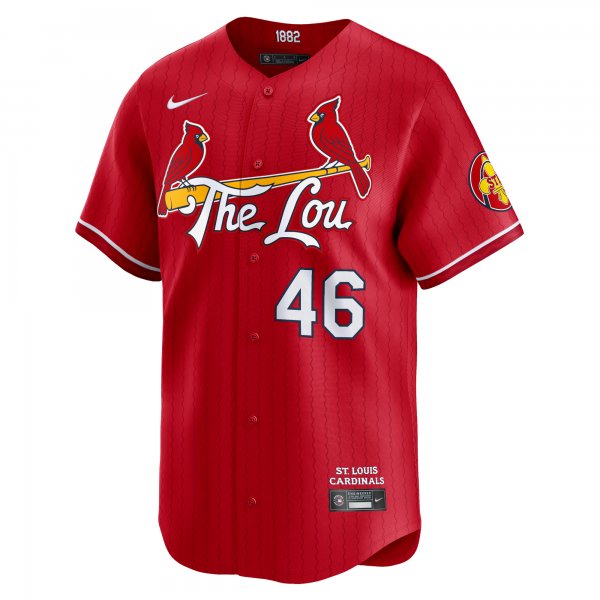 Men's St. Louis Cardinals Paul Goldschmidt Nike Red 2024 City Connect Limited Player Jersey