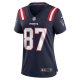 Women's New England Patriots Matt Sokol Nike Navy Game Player Jersey