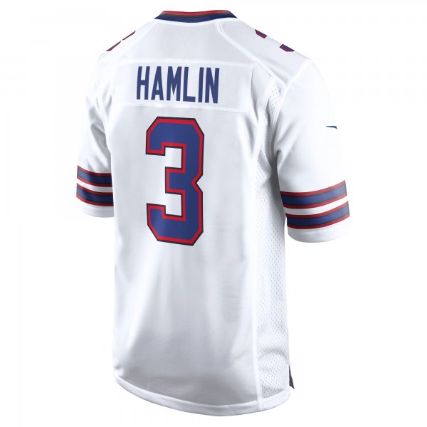 Men's Buffalo Bills Damar Hamlin Nike White  Game Jersey