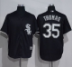 Men's Chicago White sox #35 Frank Thomas Black New Cool Base Stitched MLB Jersey