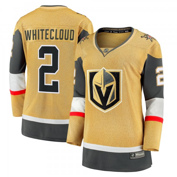 Women's Vegas Golden Knights Zach Whitecloud Fanatics Gold Alternate Breakaway Player Jersey