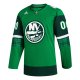 Men's New York Islanders  adidas Kelly Green St. Patrick's Day Custom Jersey