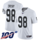 Las Vegas Raiders #98 Maxx Crosby White Men's Stitched NFL 100th Season Vapor Limited Jersey