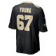 Men's New Orleans Saints Landon Young Nike Black Game Jersey