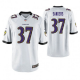 Men's Baltimore Ravens #37 Deion Sanders White Nike Game Jersey