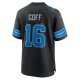 Men's Detroit Lions Jared Goff Nike Black 2nd Alternate Game Jersey