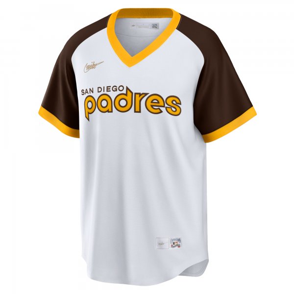 Men's San Diego Padres Nike White Home Cooperstown Collection Team Jersey