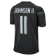 Men's New York Jets Jermaine Johnson II Nike Stealth Black Alternate Game Jersey