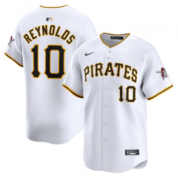 Men's Pittsburgh Pirates #10 Bryan Reynolds Nike White Home Limited Player Jersey