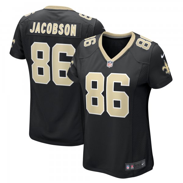 Women's New Orleans Saints Michael Jacobson Nike  Black  Game Jersey