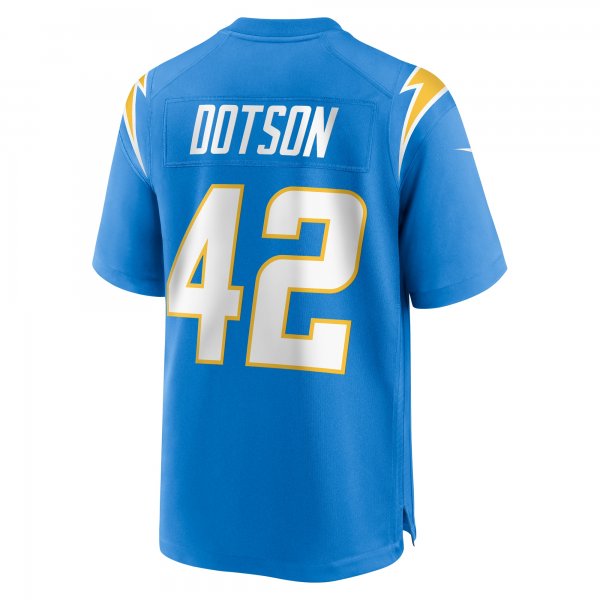 Men's Los Angeles Chargers Elijah Dotson Nike  Powder Blue Team Game Jersey