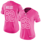 Nike Philadelphia Eagles #62 Jason Kelce Pink Women's Stitched NFL Limited Rush Fashion Jersey