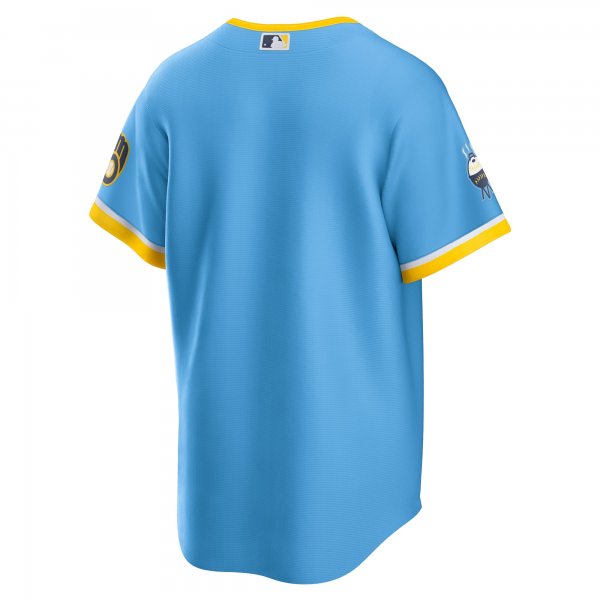 Men's Milwaukee Brewers Nike Powder Blue City Connect Replica Team Jersey