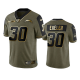 Los Angeles Chargers Austin Ekeler Olive Gold 2021 Salute To Service Men's Limited NFL Jersey