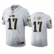 Philadelphia Eagles #17 Alshon Jeffery Men's Nike White Golden Edition Vapor Limited NFL 100 Jersey