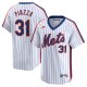 Men's New York Mets Mike Piazza Nike White Throwback Cooperstown Limited Jersey