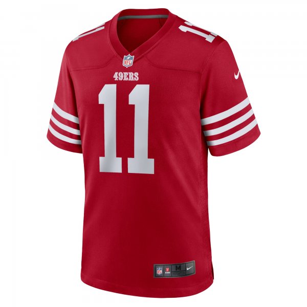 Men's San Francisco 49ers Brandon Aiyuk Nike Scarlet Team Player Game Jersey