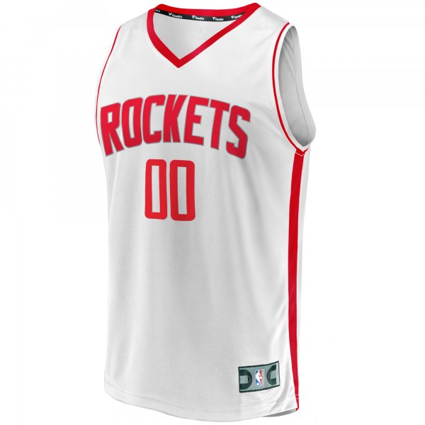 Men's Houston Rockets Fanatics White Fast Break Custom Replica Jersey - Association Edition