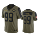 Washington Football Team Chase Young Olive 2021 Salute To Service Limited Men's NFL Jersey