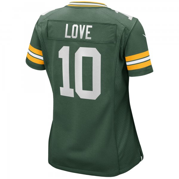 Women's Green Bay Packers Jordan Love Nike Green Game Jersey