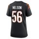 Women's Cincinnati Bengals Garrett Nelson Nike  Black  Game Jersey