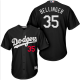 Men's Los Angeles Dodgers #35 Cody Bellinger Black Cooperstown MLB Throwback Jersey