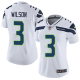 Women's Nike Seattle Seahawks #3 Russell Wilson WhiteStitched NFL Vapor Untouchable Limited Jersey