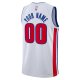 Unisex Detroit Pistons Nike White Swingman Custom Jersey - Association Edition