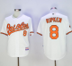 Baltimore Orioles #8 Cal Ripken White Cool Base Stitched MLB Jersey