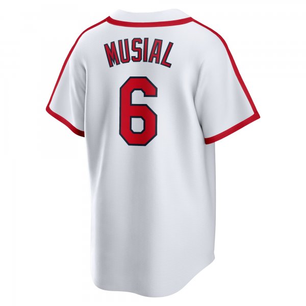 Men's St. Louis Cardinals Stan Musial Nike White Home Cooperstown Collection Player Jersey