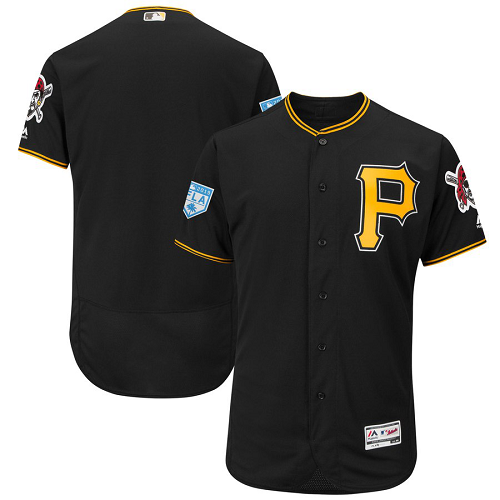 Men's Pittsburgh Pirates Majestic Blank Black 2019 Spring Training Flex Base Team MLB Jersey