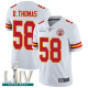 Kansas City Chiefs #58 Derrick Thomas White Super Bowl LIV Bound Men's Stitched NFL Vapor Untouchable Limited Jersey