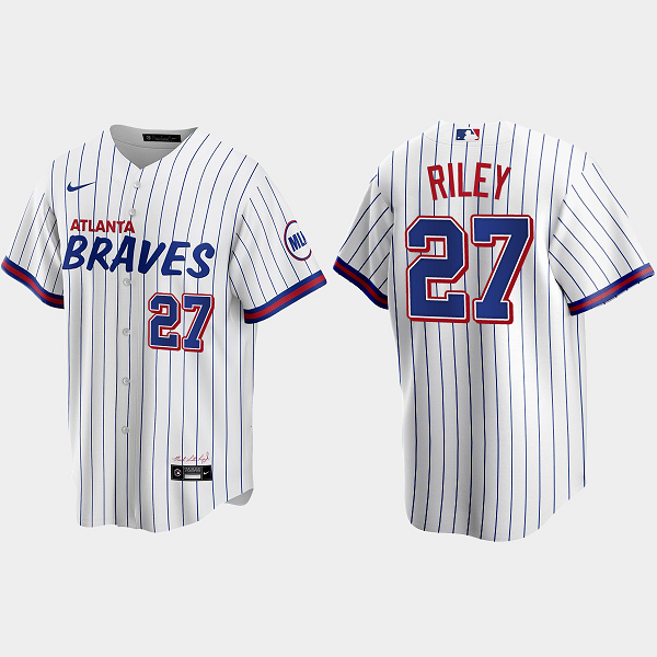 Atlanta Braves Austin Riley 2021 City Connect Replica Men's MLB Jersey - White