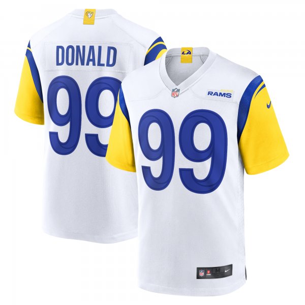 Men's Los Angeles Rams Aaron Donald Nike White Alternate Game Jersey