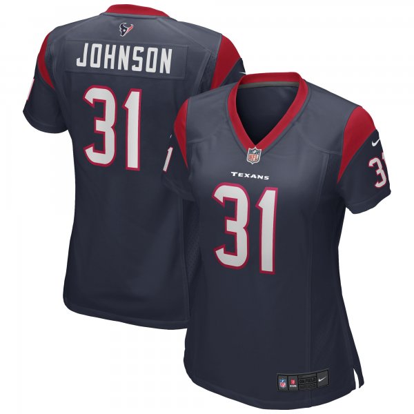 Women's Houston Texans David Johnson Nike Navy Game Player Jersey