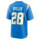 Men's Los Angeles Chargers Isaiah Spiller Nike Powder Blue Game Jersey