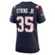 Women's New England Patriots Pierre Strong Jr. Nike Navy Game Player Jersey