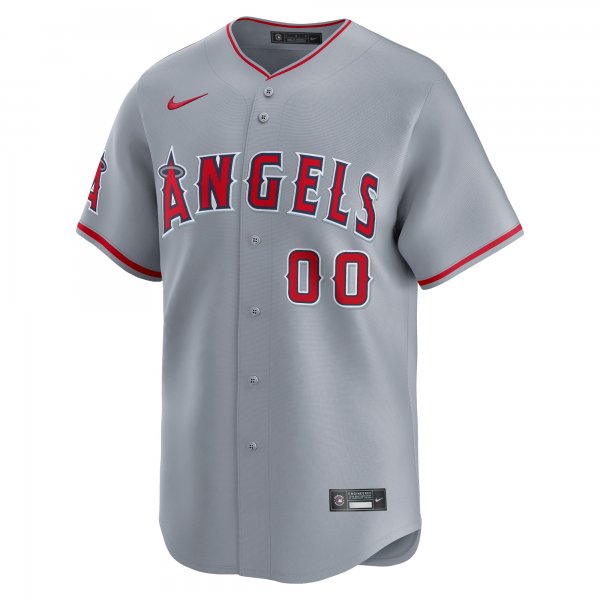 Men's Los Angeles Angels  Nike Gray Away Limited Custom Jersey